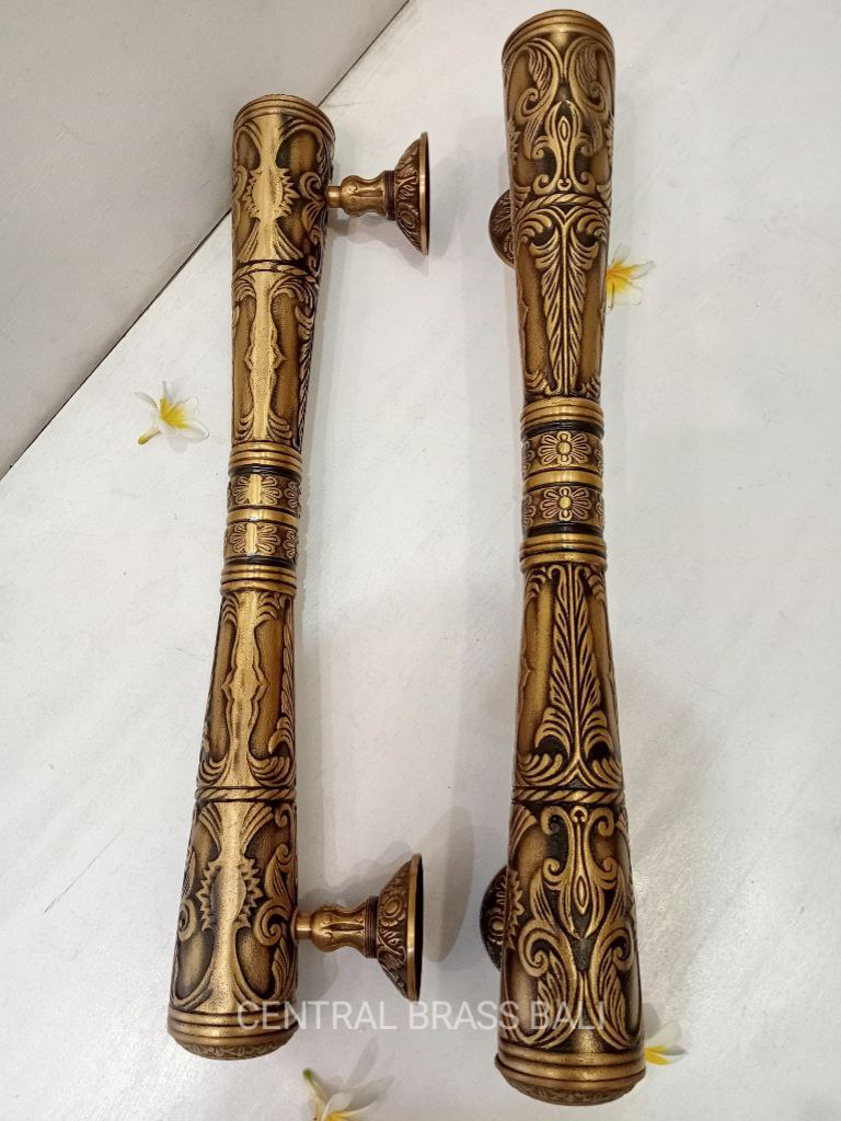 2x pcs 56 cm Victorian door handle, French door pulls, front door handle, Door handle pull, door handle set, main entry tool door decor