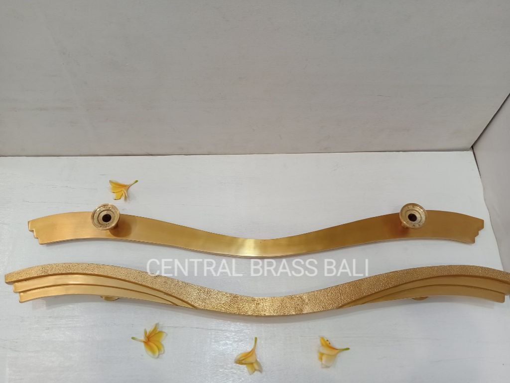 2x pcs 100 cm Large Wavy Handle, door handle, unique front door, entry door handle, large door handle, unique door handle, brass door handle