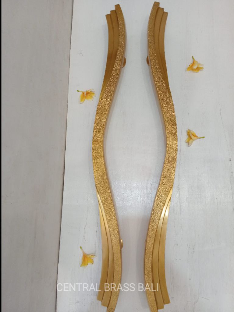 2x pcs 100 cm Large Wavy Handle, door handle, unique front door, entry door handle, large door handle, unique door handle, brass door handle