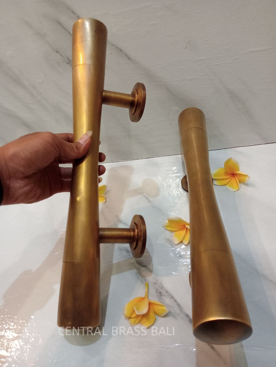 2x pcs 40 cm plain Classic door handle pair Vintage, French door pulls, front door handle, Door handle pull, door handle set, main entry tool