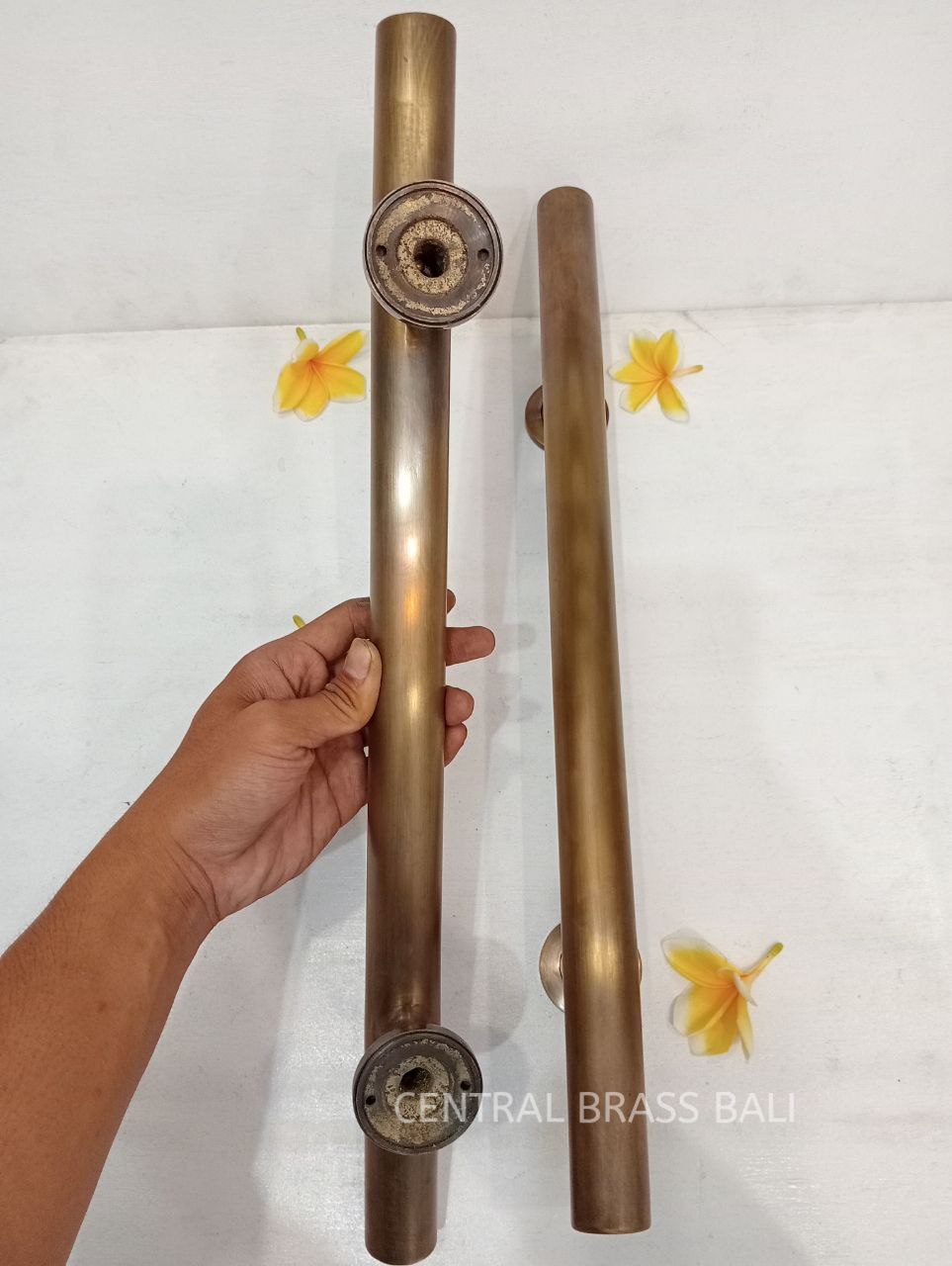60 cm vintage door handle pair antique, PLAIN door handle, front door handle, Door handle pull, door handle set, main entry tool door decor