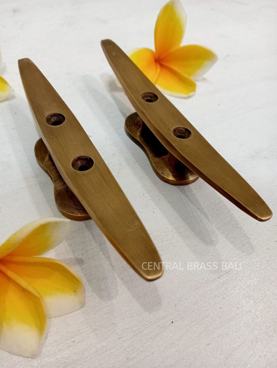 4pcs Cleat hook Brass