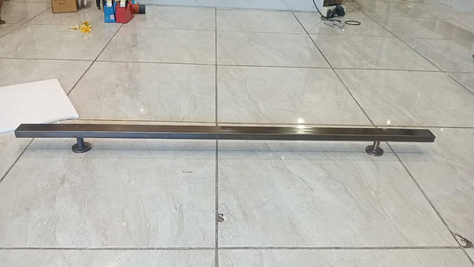 Long plain rectangle handles for main entry door handles (without round feet)