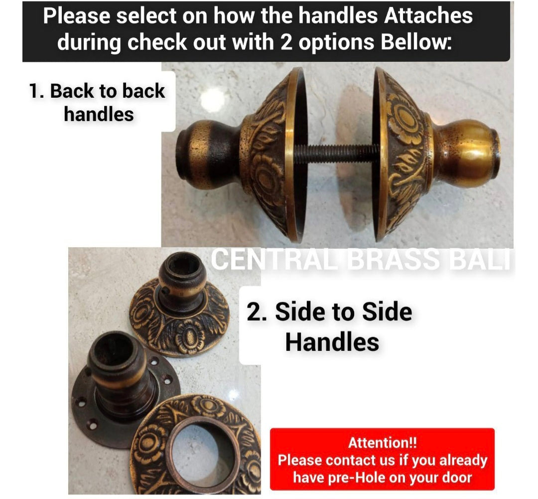 33 cm Vintage Victorian door handles set of 2pcs (a pair)