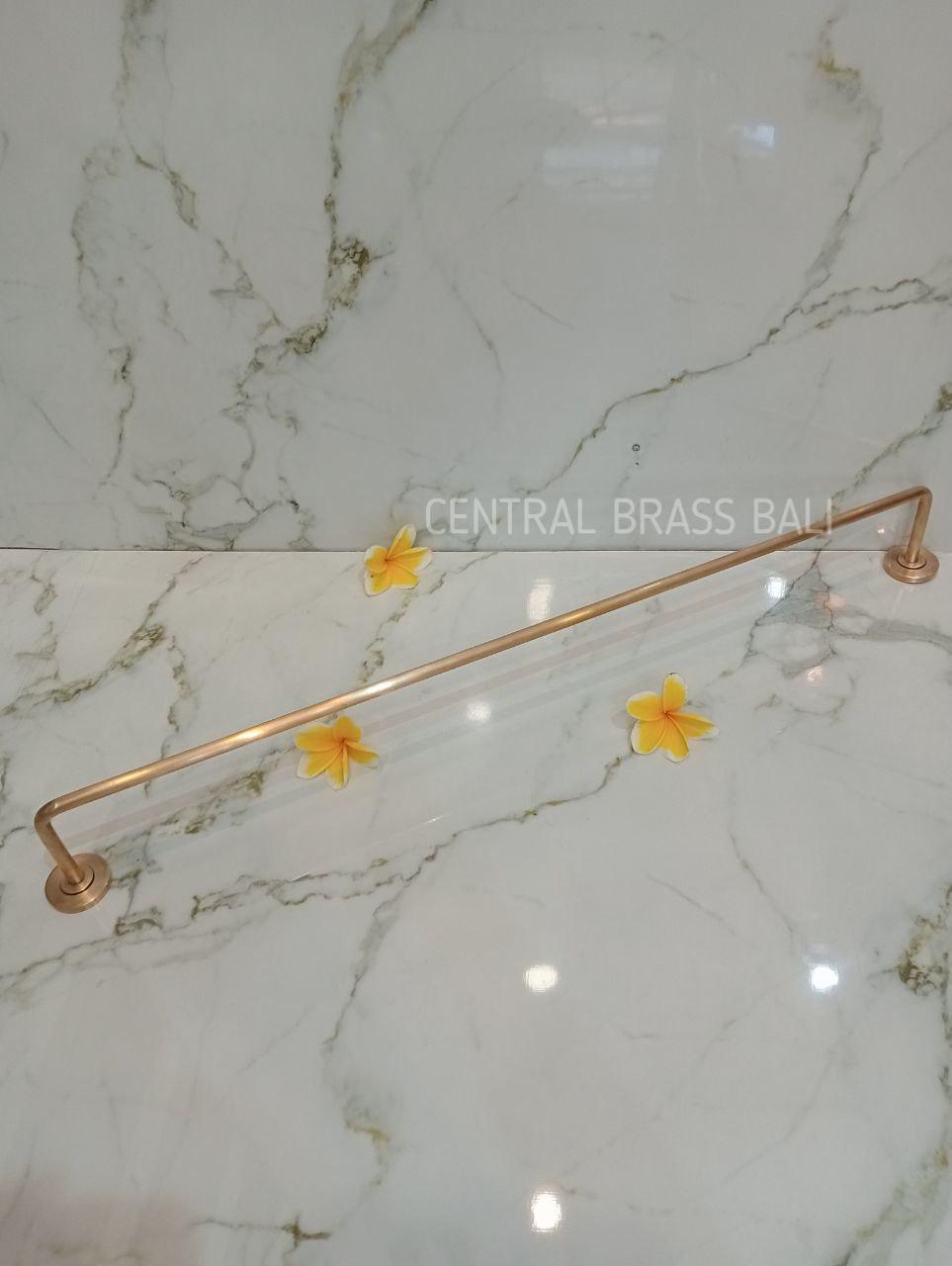 70cm set of 2pcs Minimalist Brass Towel Holder Set, Nordic Bathroom Decor