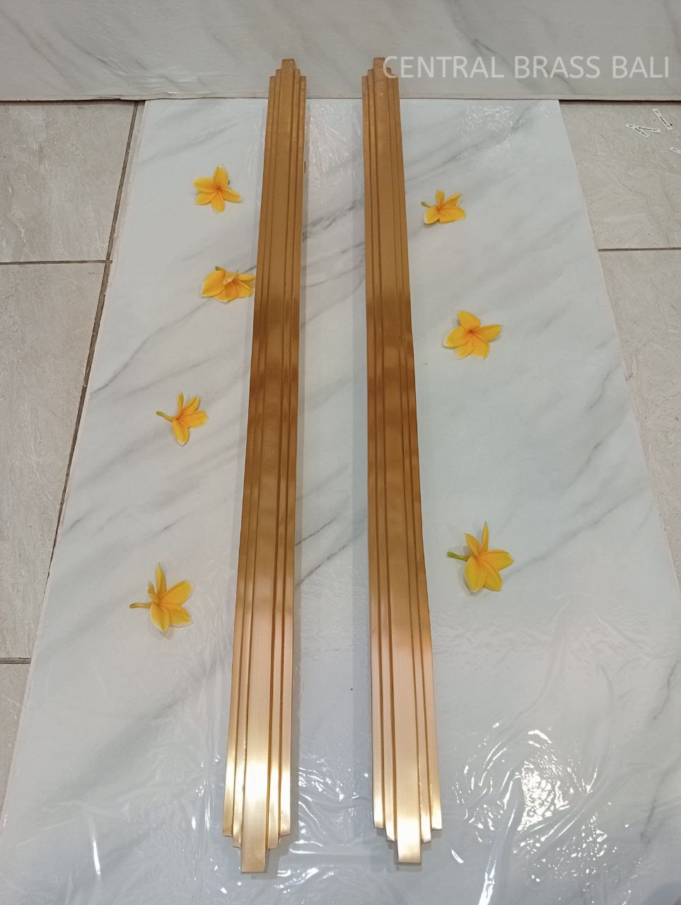 100 cm Brass Gold Main Entry Pull Door Handle for Front Door | Very Long Door Handle Brass | Large Door Handle, very long front door handles