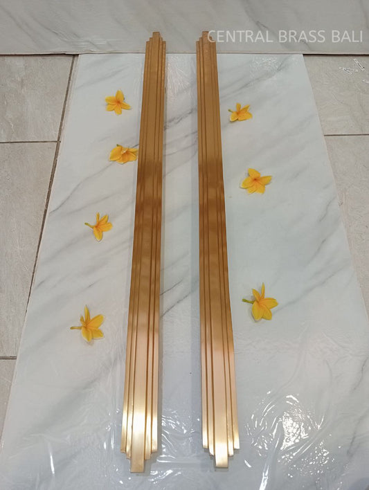 100 cm Steps Modernist Entry Pull Very solid Brass set of 2 pcs (a pair)