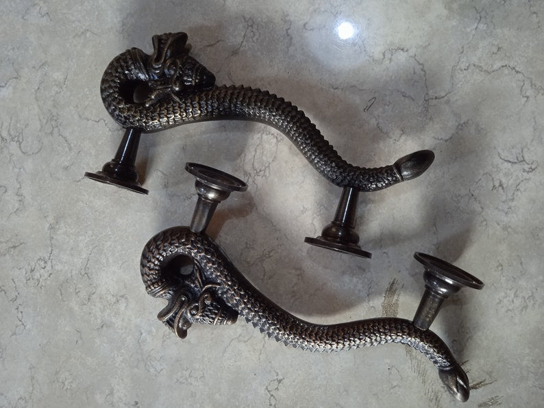 7''5 Inch Dragon Handle for Front Door | main entry pull door handle | Amazing Decorative House