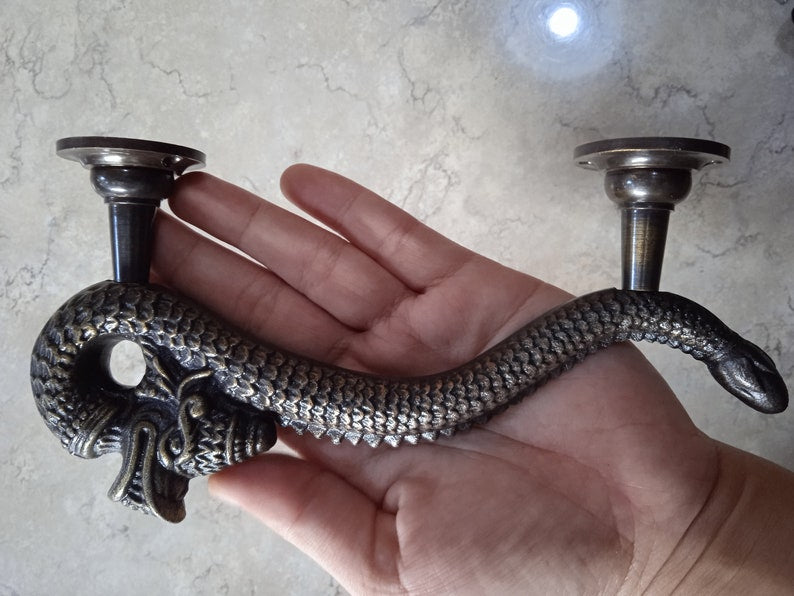 7''5 Inch Dragon Handle for Front Door | main entry pull door handle | Amazing Decorative House