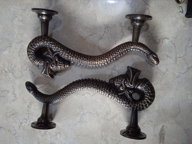 7''5 Inch Dragon Handle for Front Door | main entry pull door handle | Amazing Decorative House