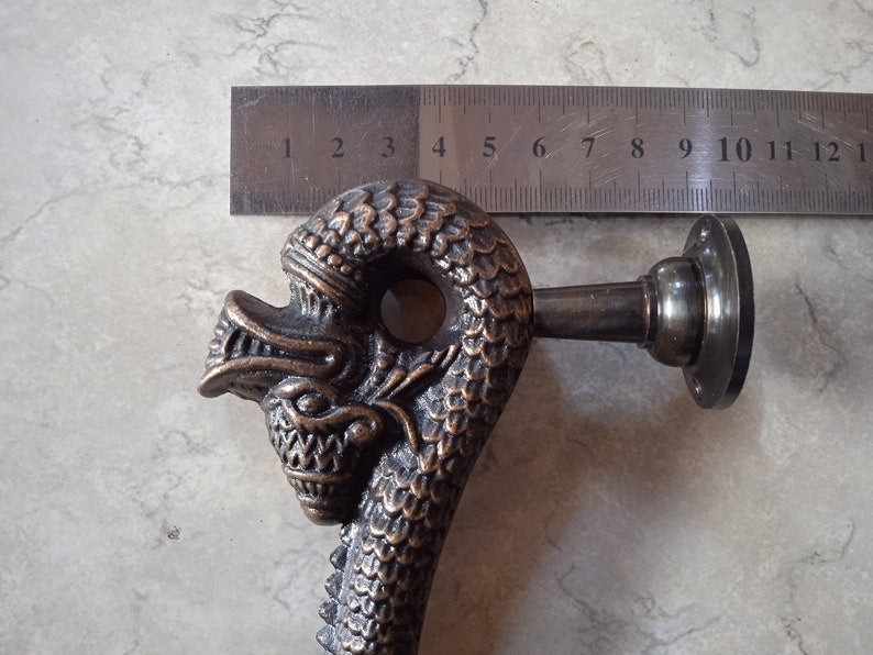 7''5 Inch Dragon Handle for Front Door | main entry pull door handle | Amazing Decorative House
