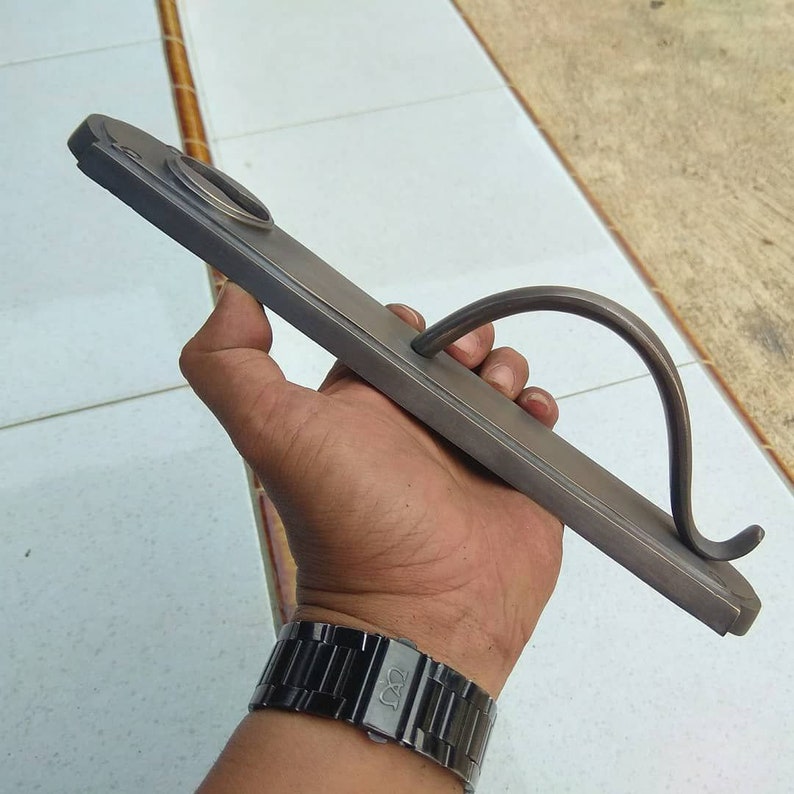 Vintage Main entry pull handle solid brass