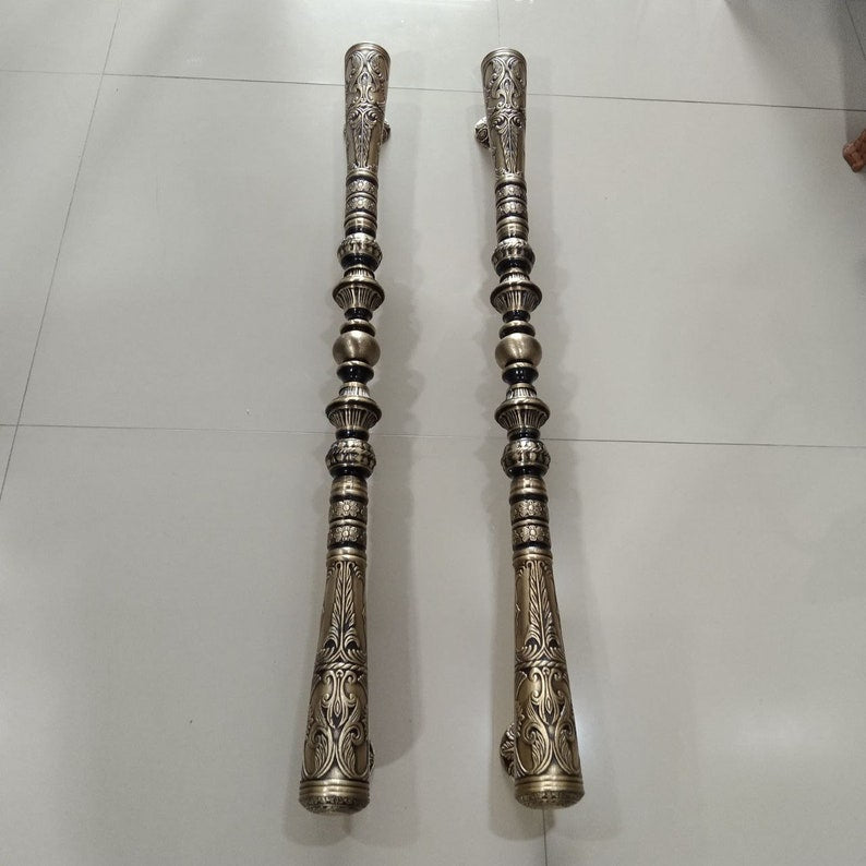 100 cm Vintage Main Entry Pull Door Handle for. Front Door | Very Long Door Handle Brass | Large Door Handle | very long front door handles