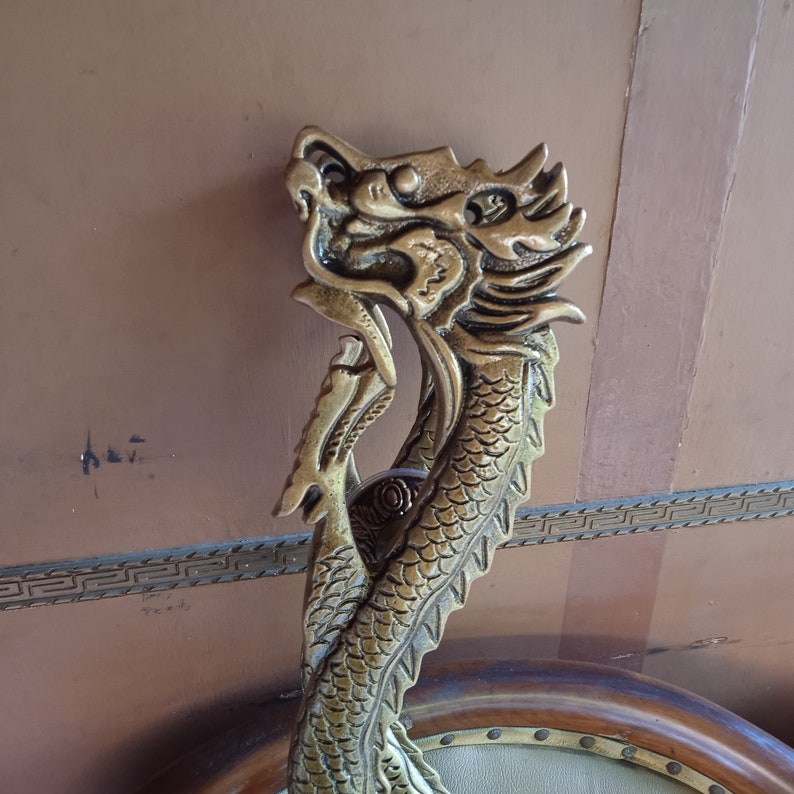 90cm Lot of 2 pieces solid Allumunium Dragon door handle / Big door pull / Dragon door handle