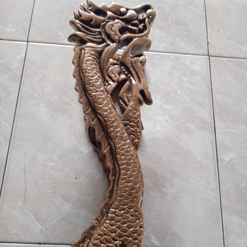 90cm Lot of 2 pieces solid Allumunium Dragon door handle / Big door pull / Dragon door handle