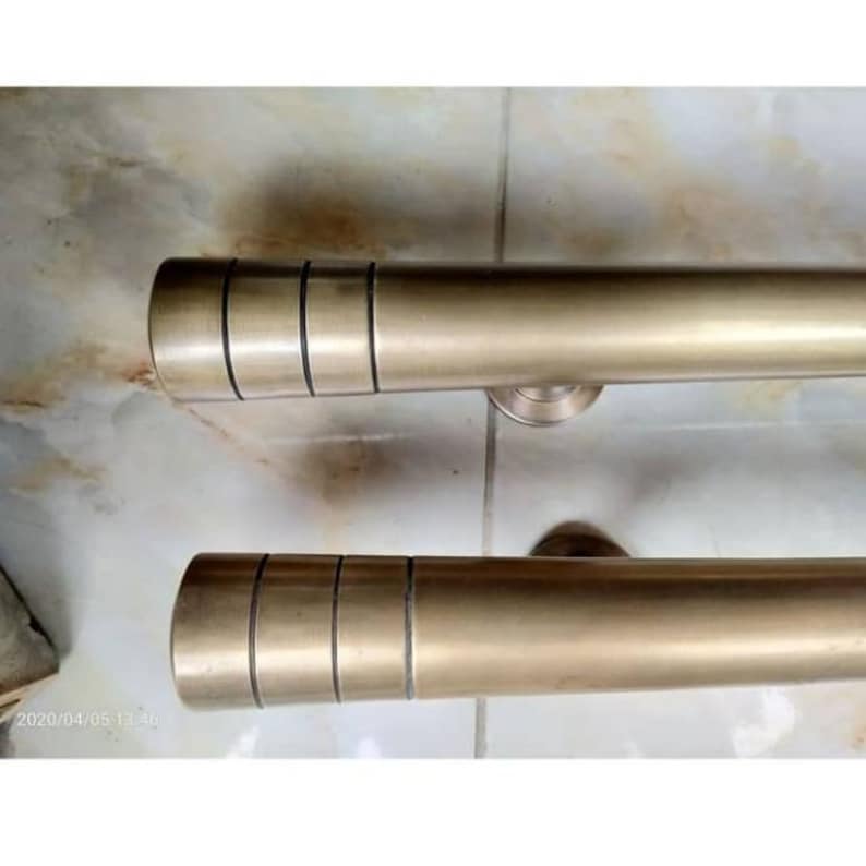 2x pcs 35.43" inches Main Entry Door Handle, Vintage Plain Brass Door Handle, Brass Dool Pull, Big Door Pull, Big Long Plain Brass Pull