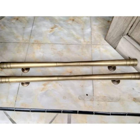 2x pcs 35.43" inches Main Entry Door Handle, Vintage Plain Brass Door Handle, Brass Dool Pull, Big Door Pull, Big Long Plain Brass Pull