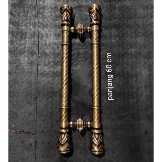 2x pcs 60 cm Pineapple brass door handle / Brass door pull | front door handle hardware| antique Handle| Vintage Main entry Door handle