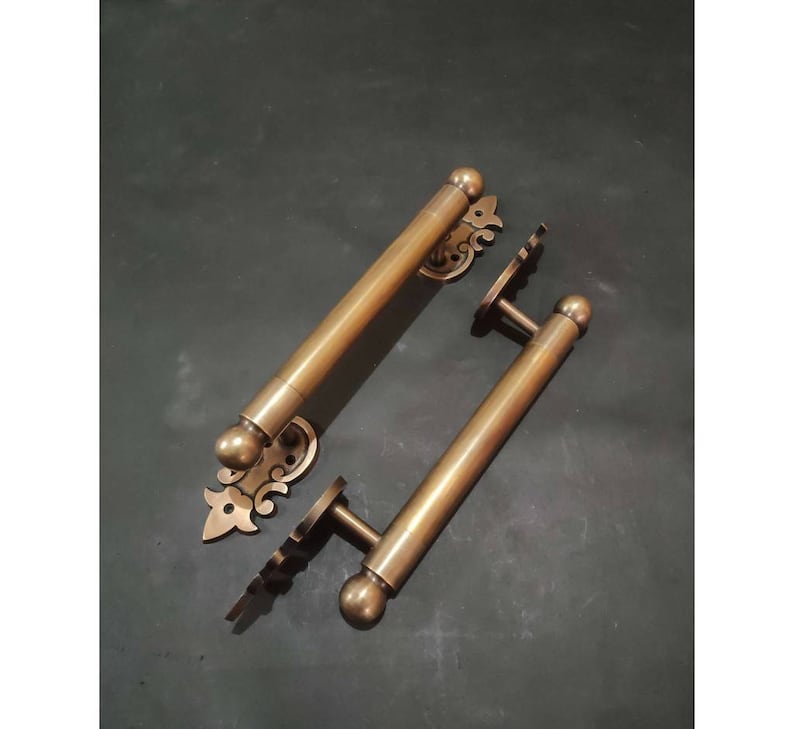 34 cm plain handle | Vintage plain handle | unique front door Handle