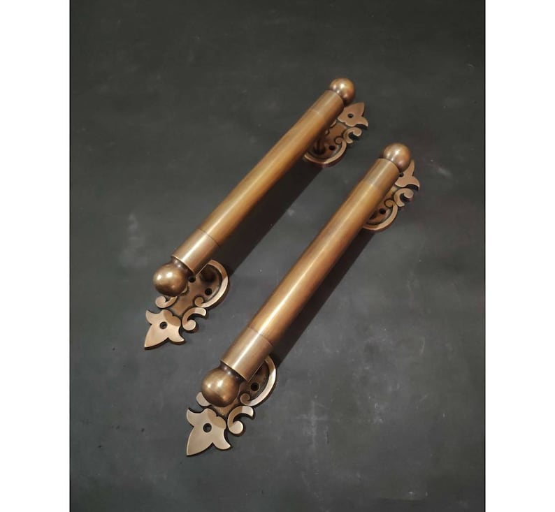34 cm plain handle | Vintage plain handle | unique front door Handle
