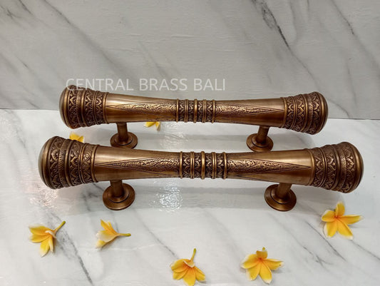 2x pcs 50 cm Carved Classic door handle pair vintage, French door pulls, front door handle, Door handle pull, door handle set, main entry