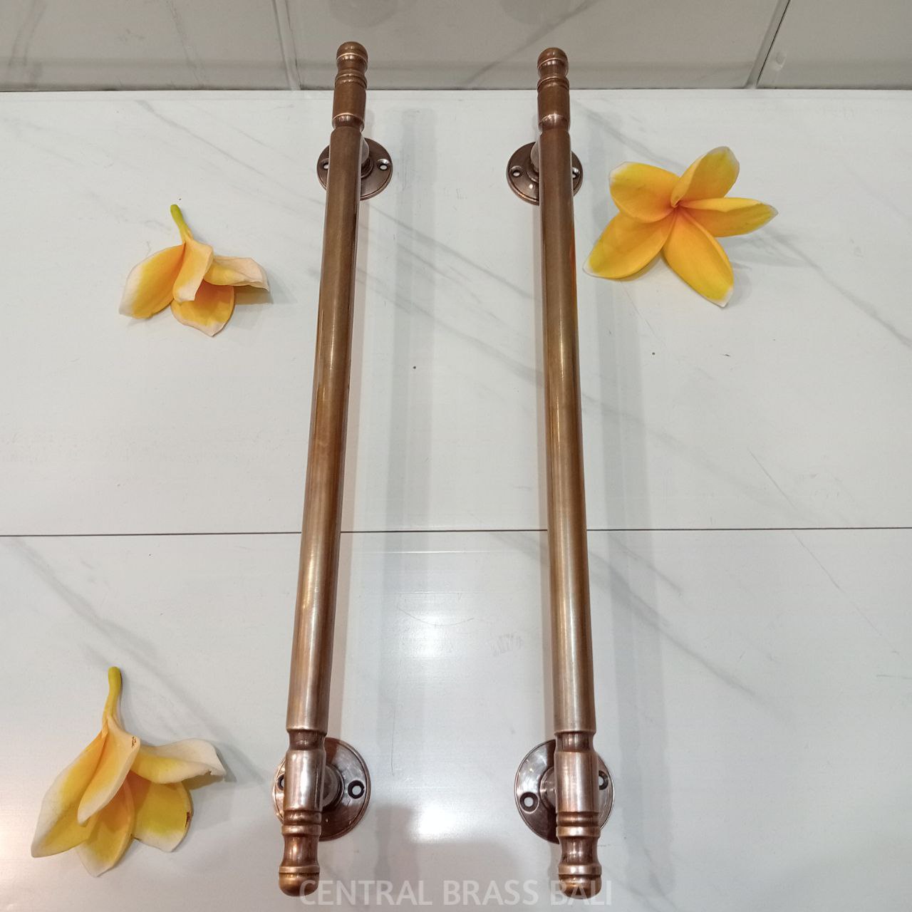 31 cm Vintage Brass Plain Cabinet Handles, Drawer Pulls, set of 4pcs