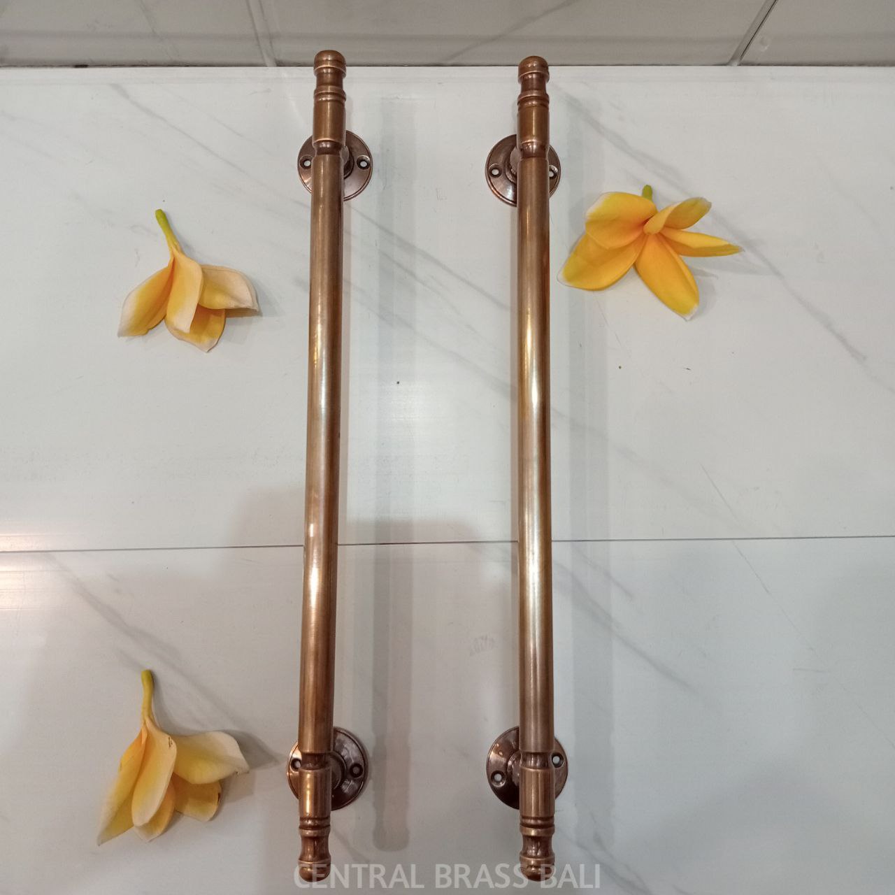 31 cm Vintage Brass Plain Cabinet Handles, Drawer Pulls, set of 4pcs