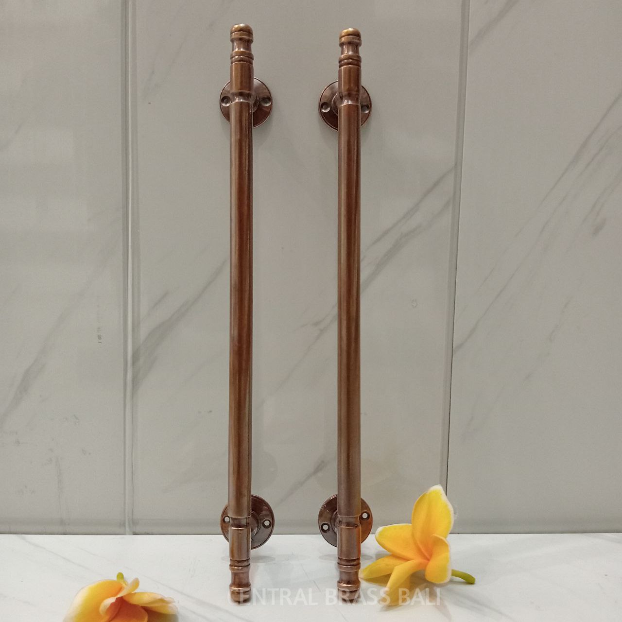 31 cm Vintage Brass Plain Cabinet Handles, Drawer Pulls, set of 4pcs