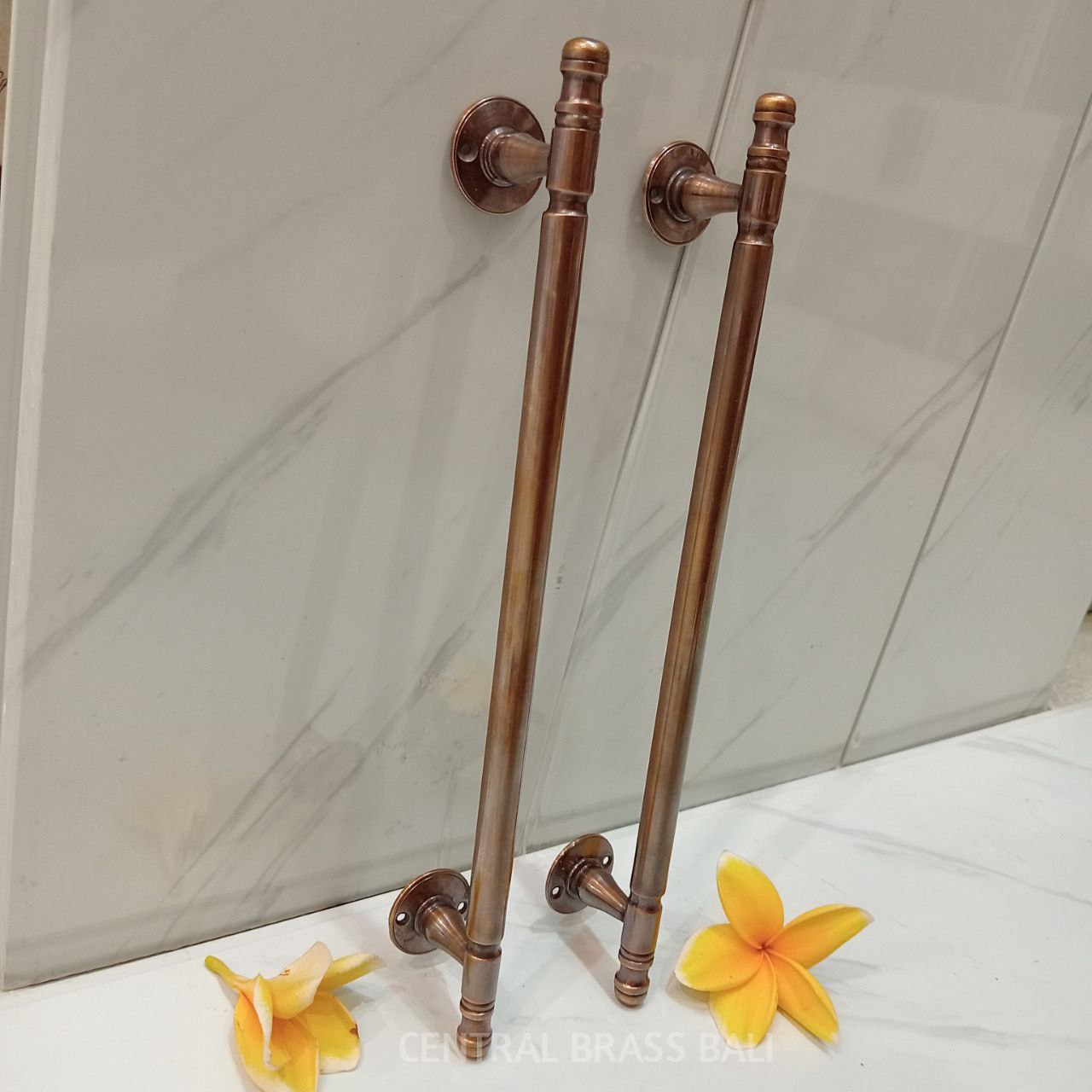 31 cm Vintage Brass Plain Cabinet Handles, Drawer Pulls, set of 4pcs
