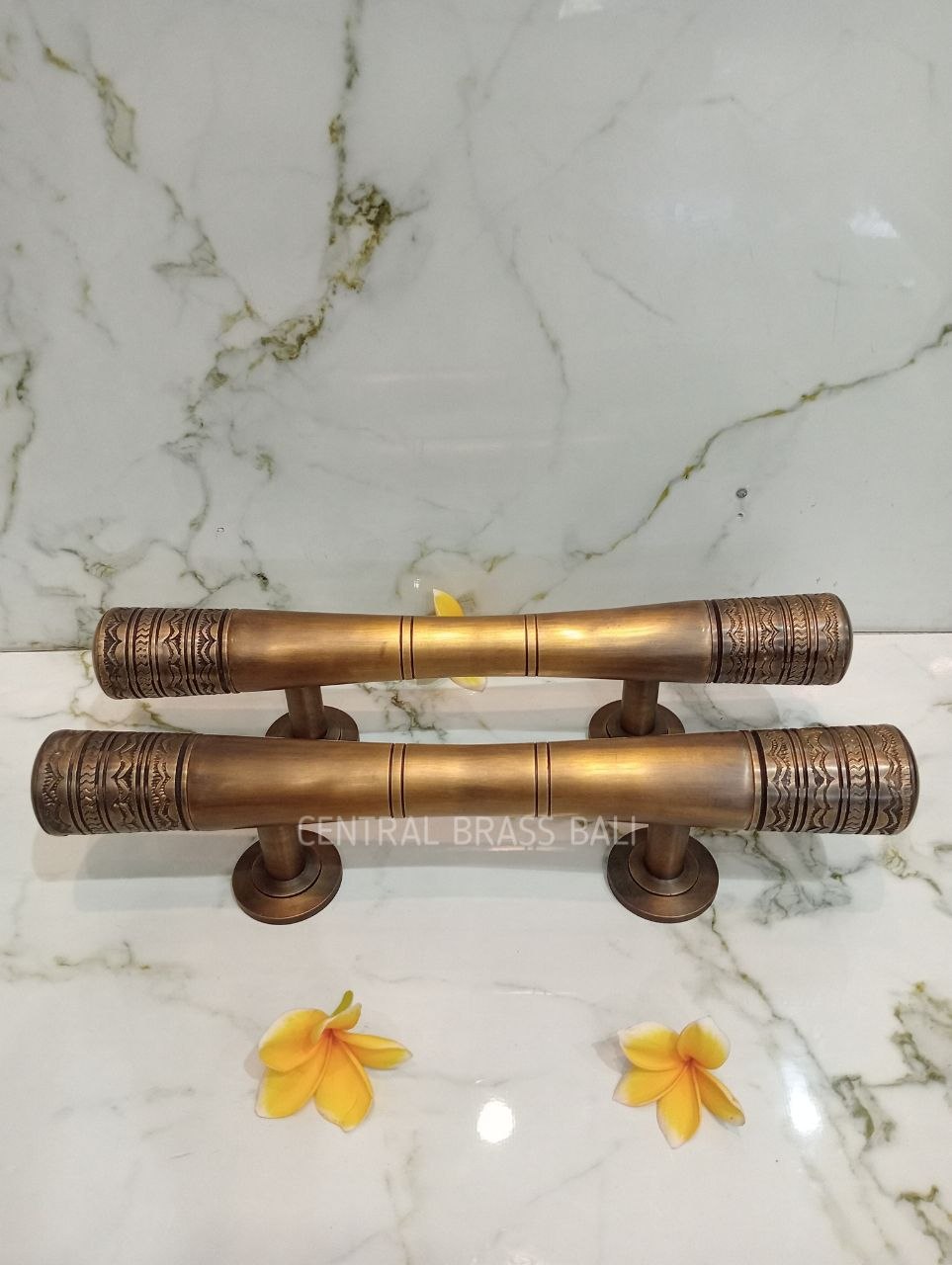 2x pcs 40 cm solid brass door handle | Brass door pull | Vintage Door Handle| Antique Handle | main entry door handle, brass door handle