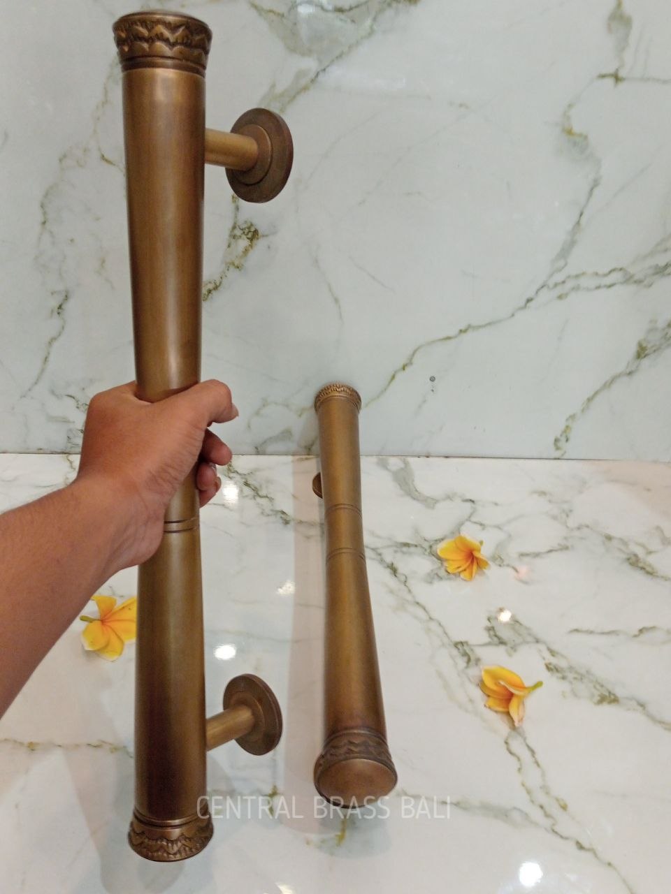 2pcs 50cm plain list Bali handles for main entry door handles