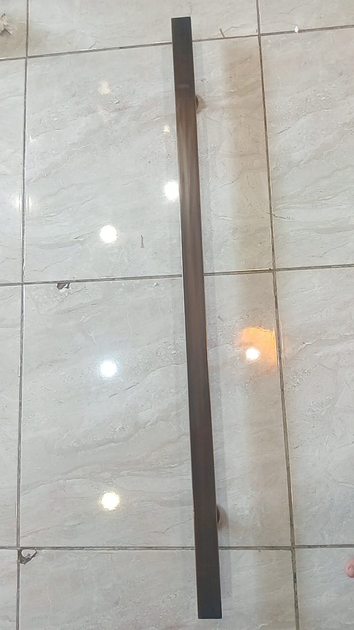 Long plain rectangle handles for main entry door handles (without round feet)