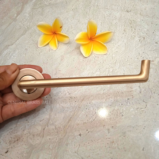 Minimalist Brass Toilet Paper Holder, Solid Brass Bathroom Tissue Holder, Modern Hand Towel Hanger, Wall Mounted Bathroom Hardware