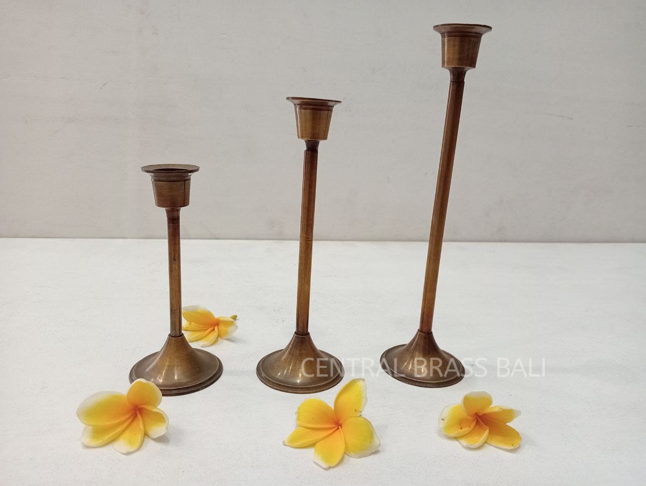 Solid Brass Candlestick Set, Classic Victorian Candle Holders