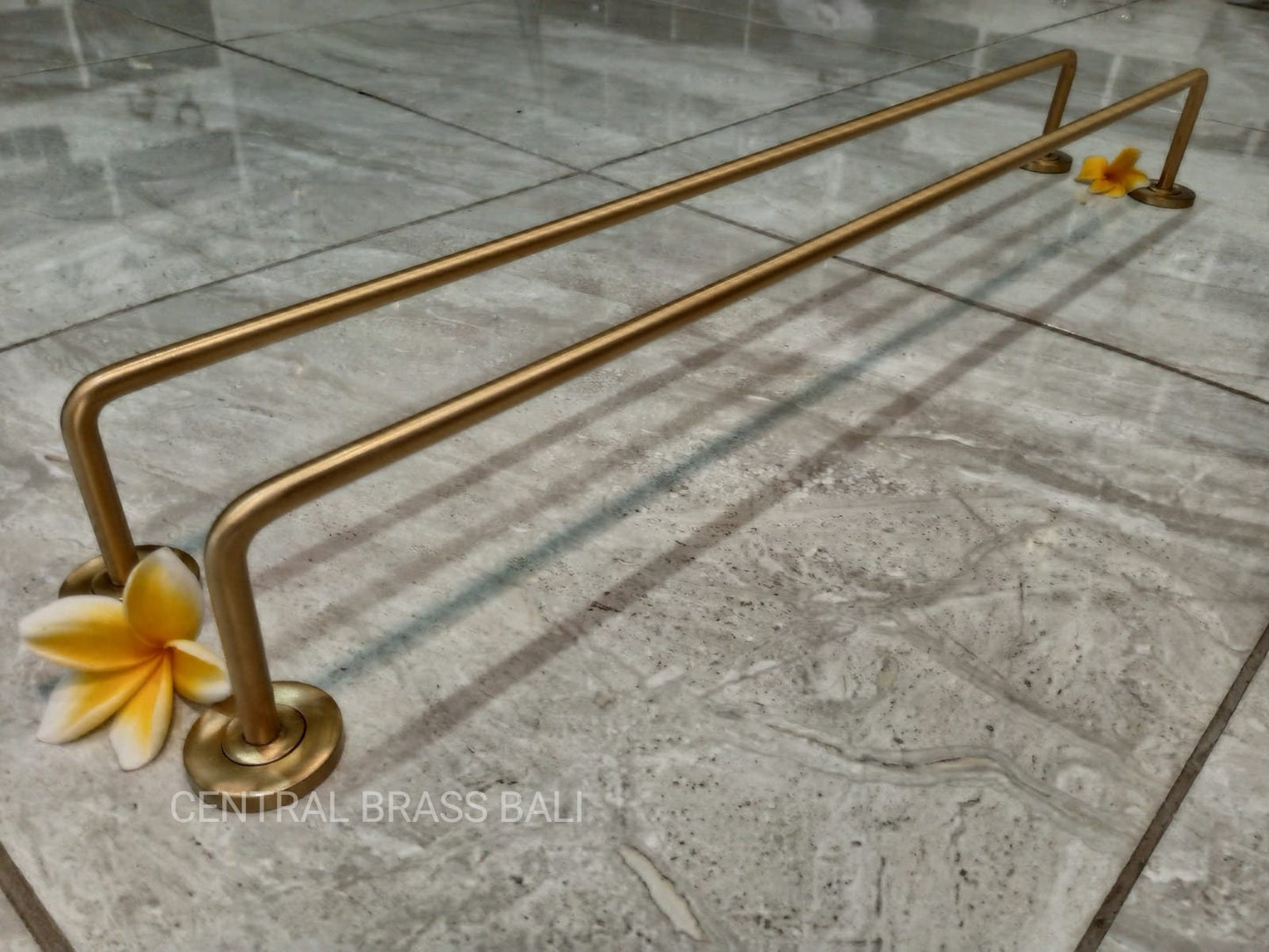 Minimalist Brass Towel Bar 70cm, Solid Brass Bathroom Towel Holder, Modern Wall Mounted Towel Rack, Luxury Bathroom Hardware