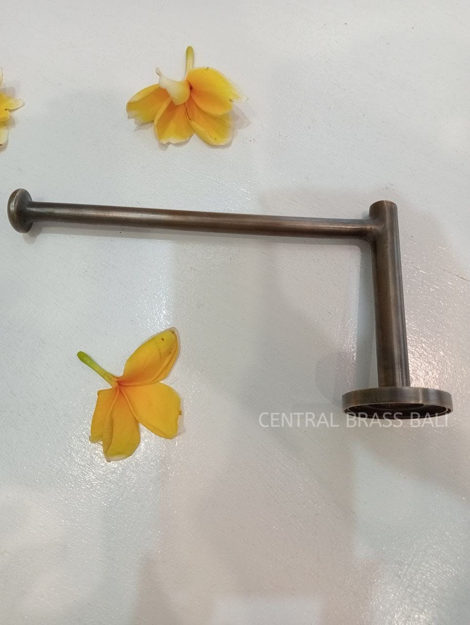 Antique Brass Toilet Paper Holder, Minimalist Bathroom Decor