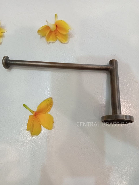 Antique Brass Toilet Paper Holder, Minimalist Bathroom Decor