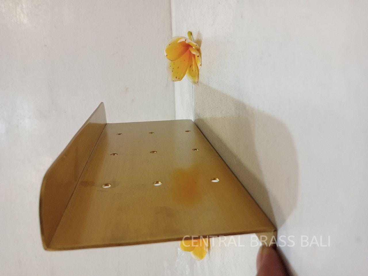 Minimalist Brass Soap Holder, Handmade Soap Dish Plate, Bathroom Accessories (2 pcs) v2