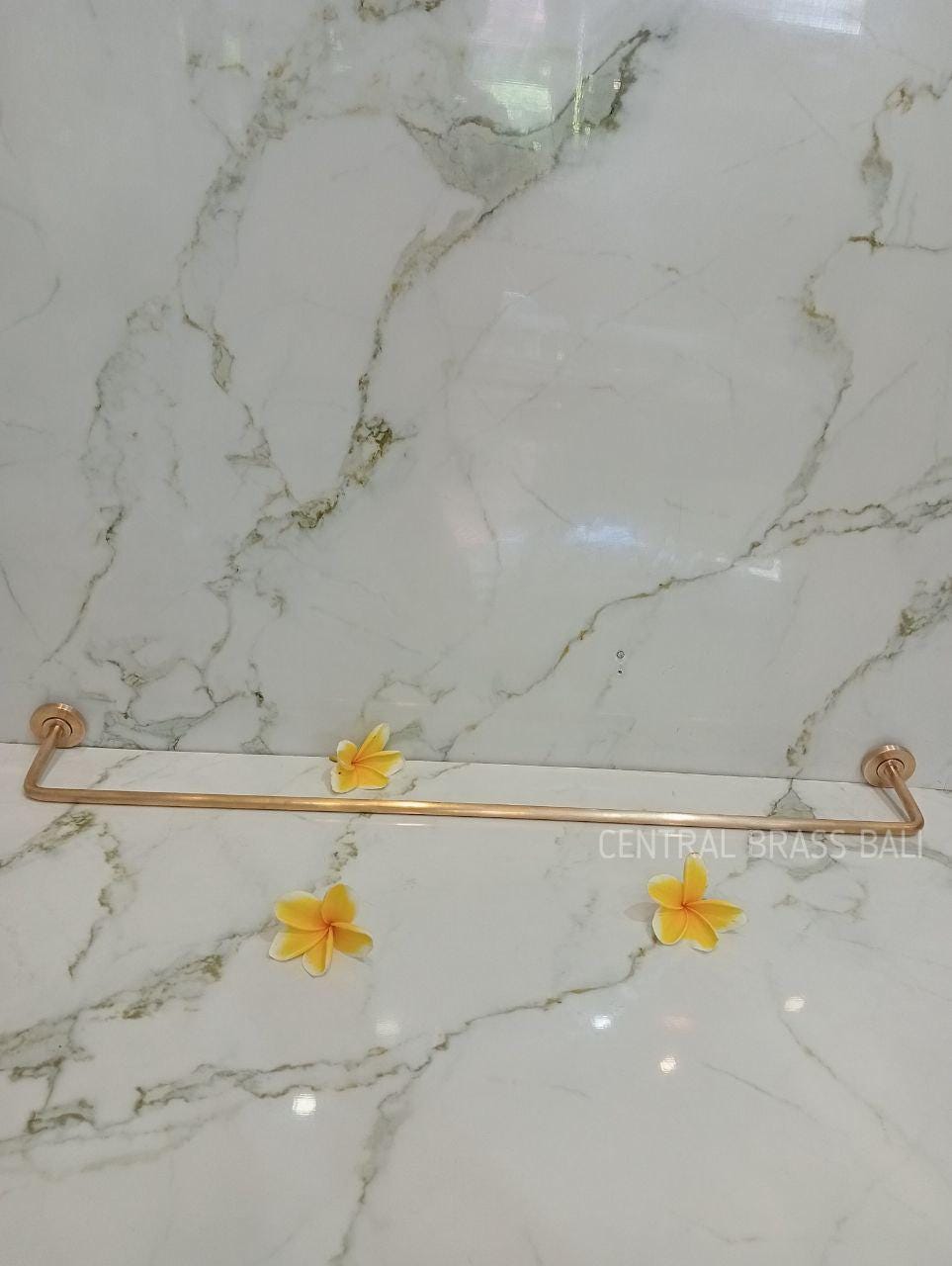70cm set of 2pcs Minimalist Brass Towel Holder Set, Nordic Bathroom Decor