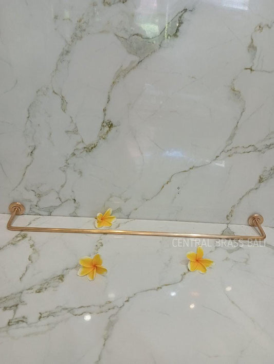 70cm set of 2pcs Minimalist Brass Towel Holder Set, Nordic Bathroom Decor