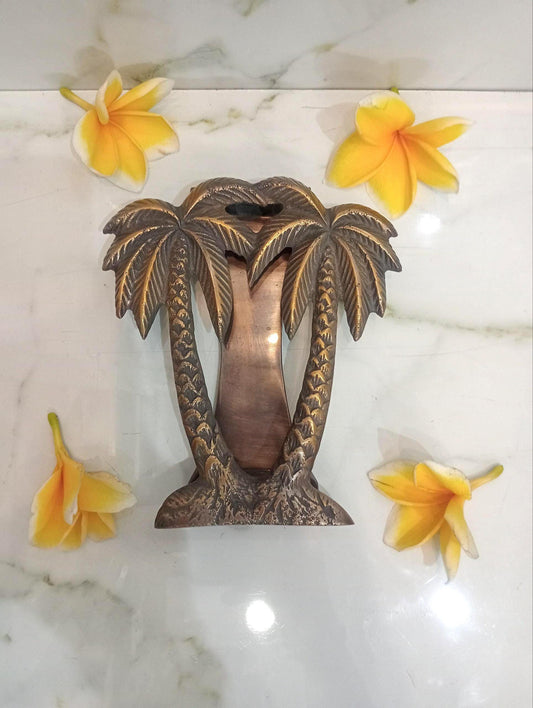 Solid Brass Palm Door Knocker | Vintage Double Palm Entry Door Knocker | Antique Front Door Hardware | Luxury Housewarming Gift