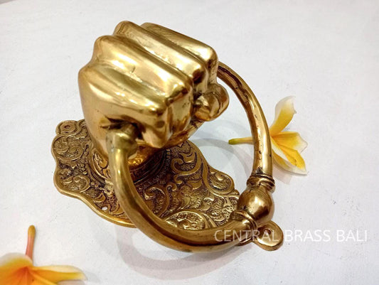 Solid Brass Door Knocker, Handcrafted Brass Front Door Knocker, Vintage Door Hardware, Entryway Decor, Housewarming Gift