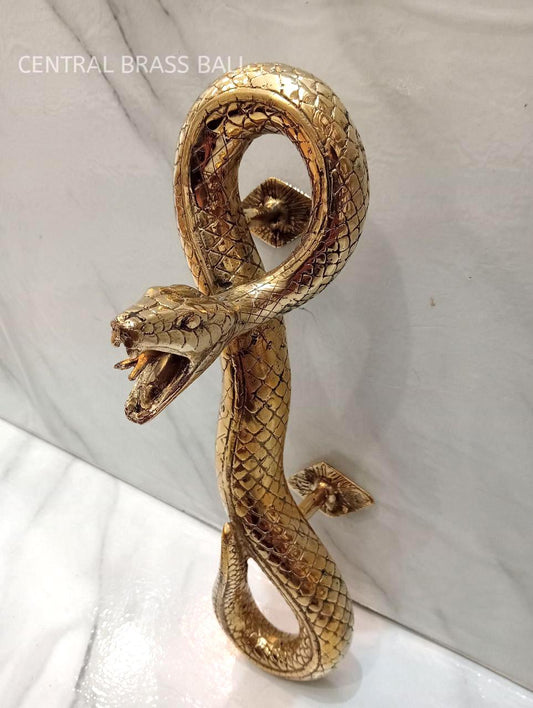 Pair Solid Brass Snake Door Handles, Rattlesnake Entry Door Pulls, Rustic Animal Hardware, Vintage Decor