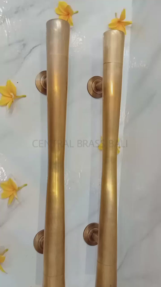 60 cm Plain Main entry Solid Brass door Handle set of 2 Pcs (a pair)