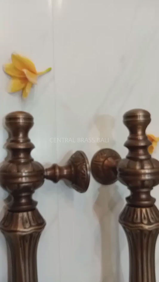 46 cm Ornate Vintage Main entry door handle, set of 2pcs (a pair)