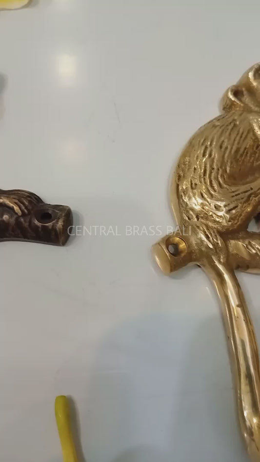 3xpcs Brass Monkey Hooks
