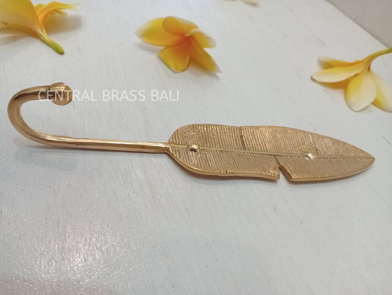 3pcs Leaf Brass Hooks