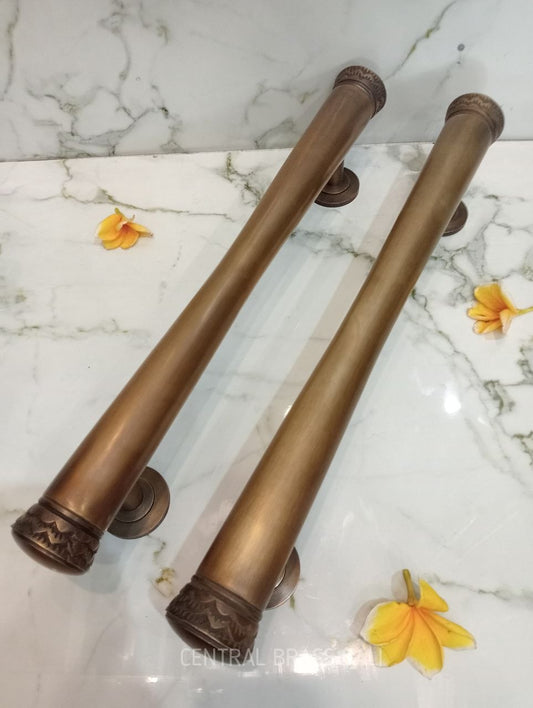 2pcs 50cm Door Handle Bali plain Carving handle, modern Bali handles