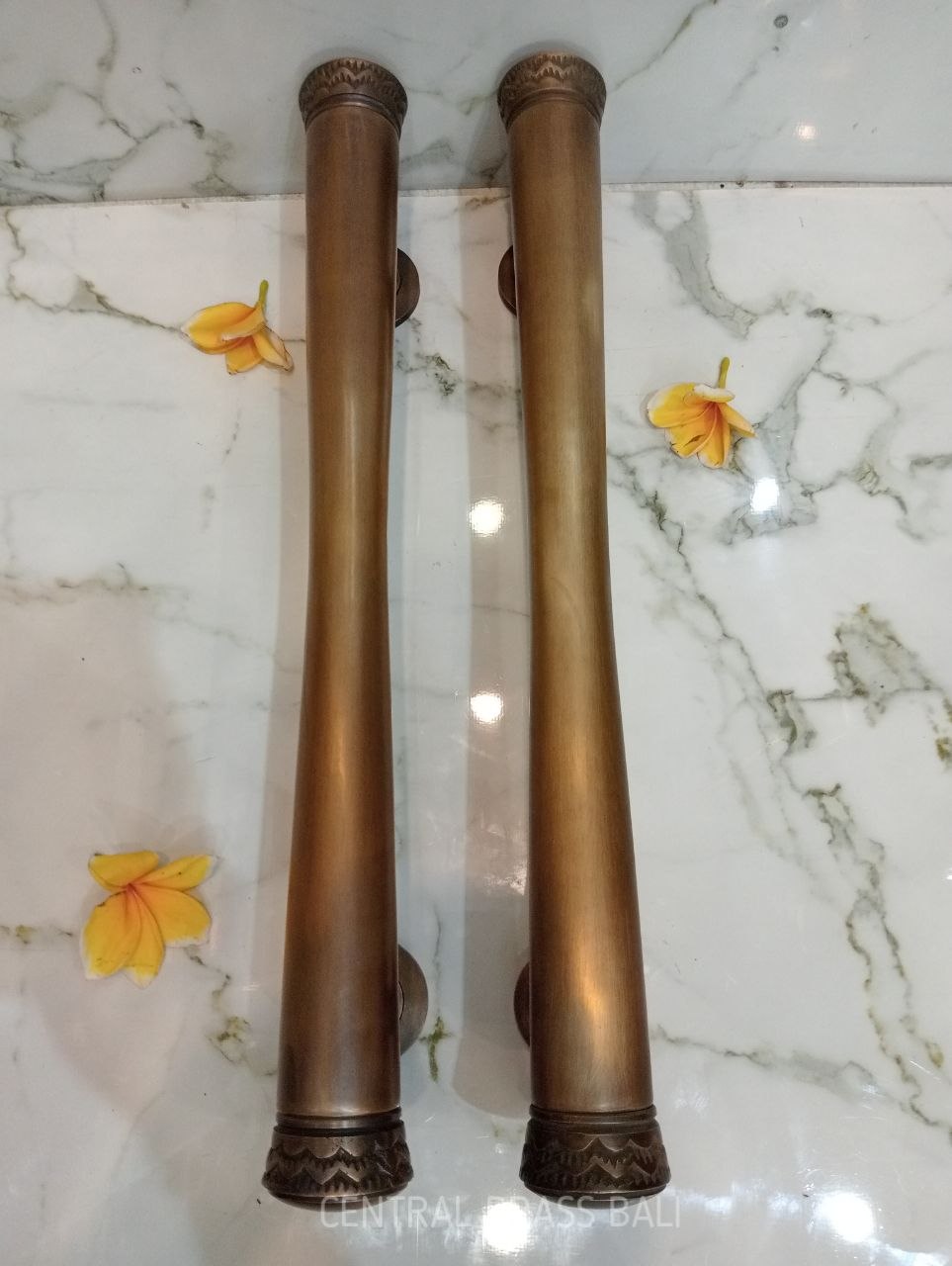 2pcs 50cm Door Handle Bali plain Carving handle, modern Bali handles