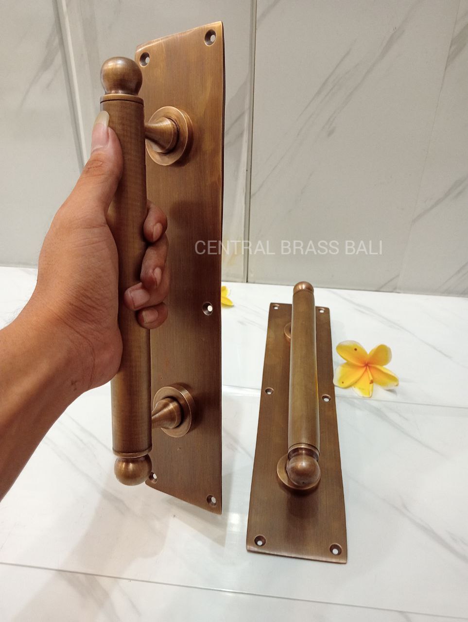 Vintage backplate handle